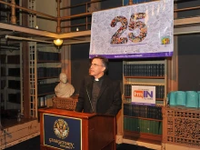 Fr. Kevin O'Brien at a 2014 event at Georgetown University.